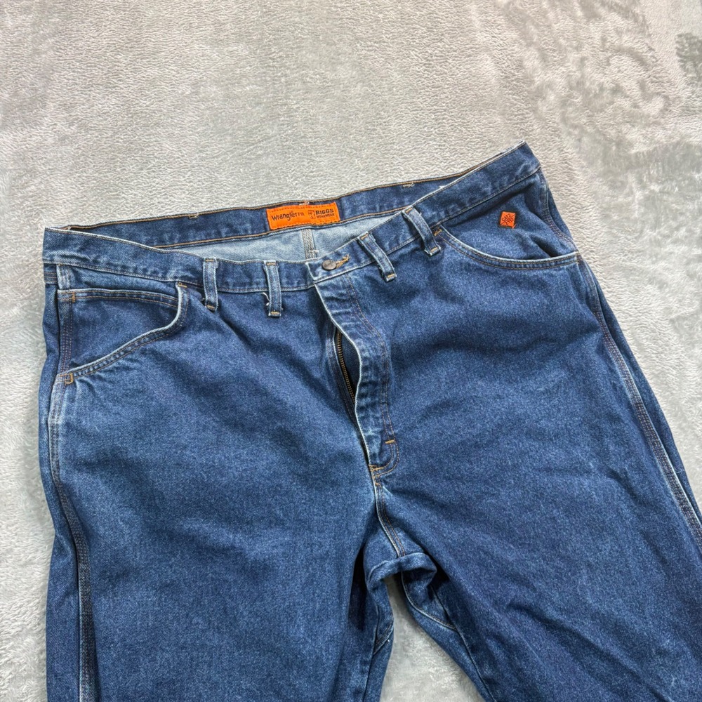 Wrangler Riggs Workwear‎ Jeans Mens 44x34 Blue FR Flame Resistant CAT2 10FR3W050